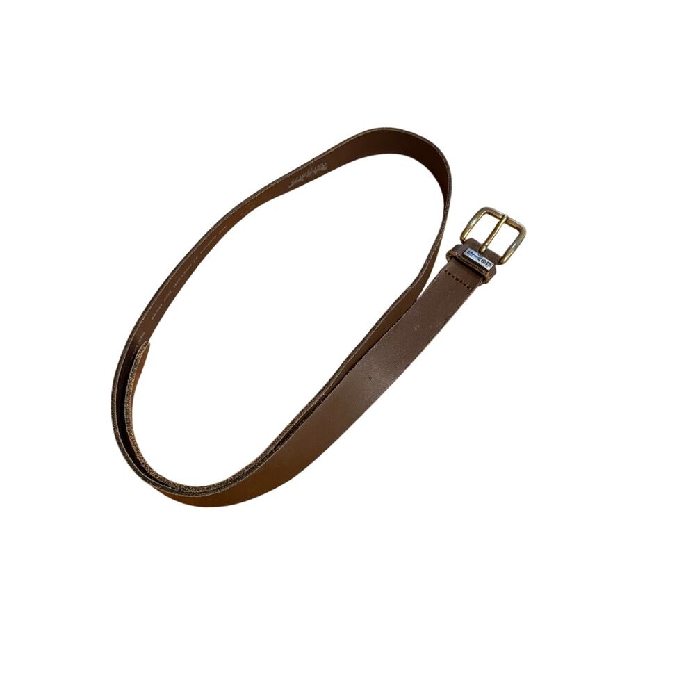 Men's 100% Bovine Leather Dark Brown Standard Belt